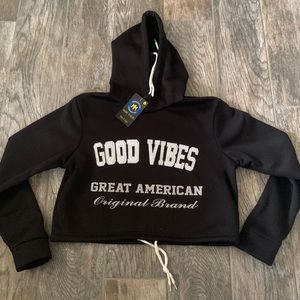 SimplyMM cropped sweatshirt hoodie